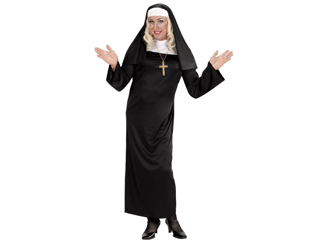 COSTUME ADULTO SUORA TG.M 01322