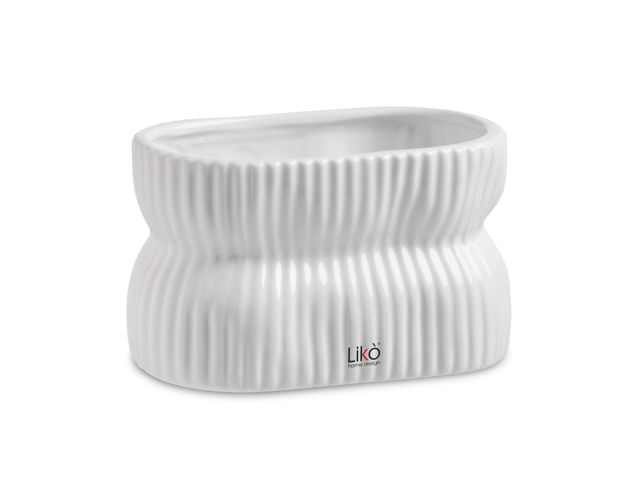 LINFA CACHEPOT D.17,5X11,6XH.10,2 BIANCO CR313/18W LINFA CACHEPOT D.17,5X11,6XH.10,2 BIANCO CR313/18W