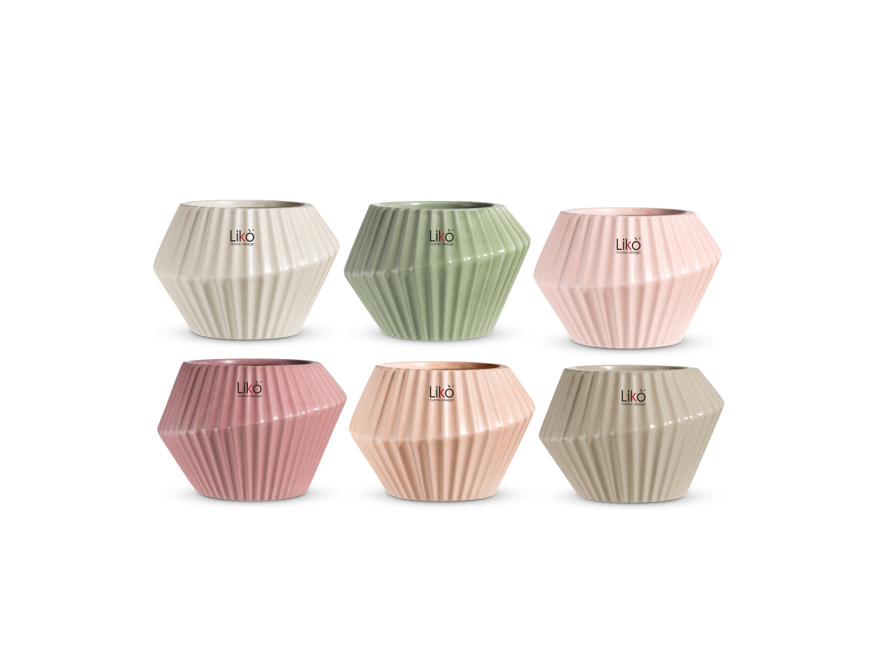 SAUVAGE VASO D.18XH.13CM 6 ASS. CR293/19AS SAUVAGE VASO D.18XH.13CM 6 ASS. CR293/19AS
