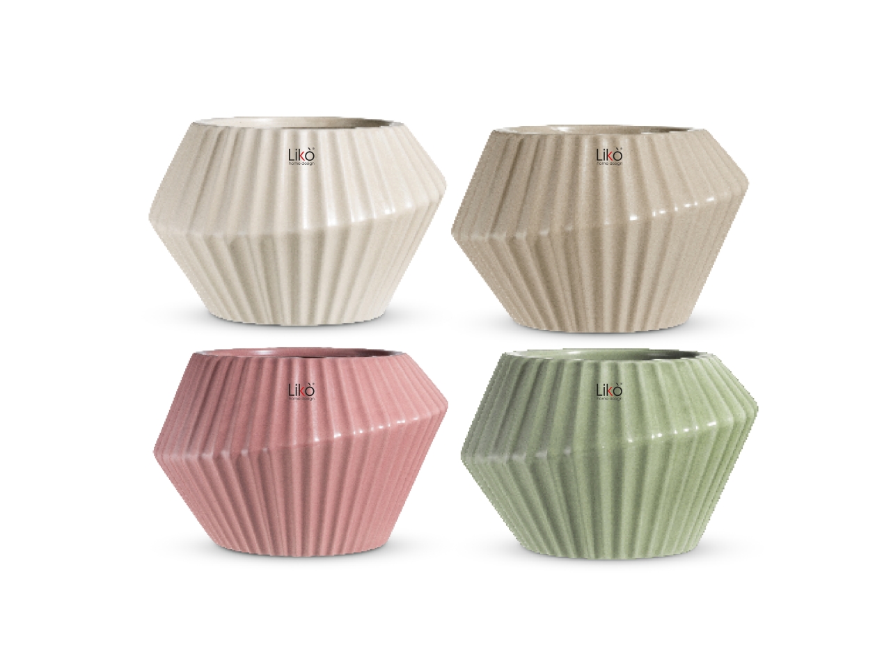 SAUVAGE VASO D.26XH.18CM 4 ASS. CR293/24AS SAUVAGE VASO D.26XH.18CM 4 ASS. CR293/24AS