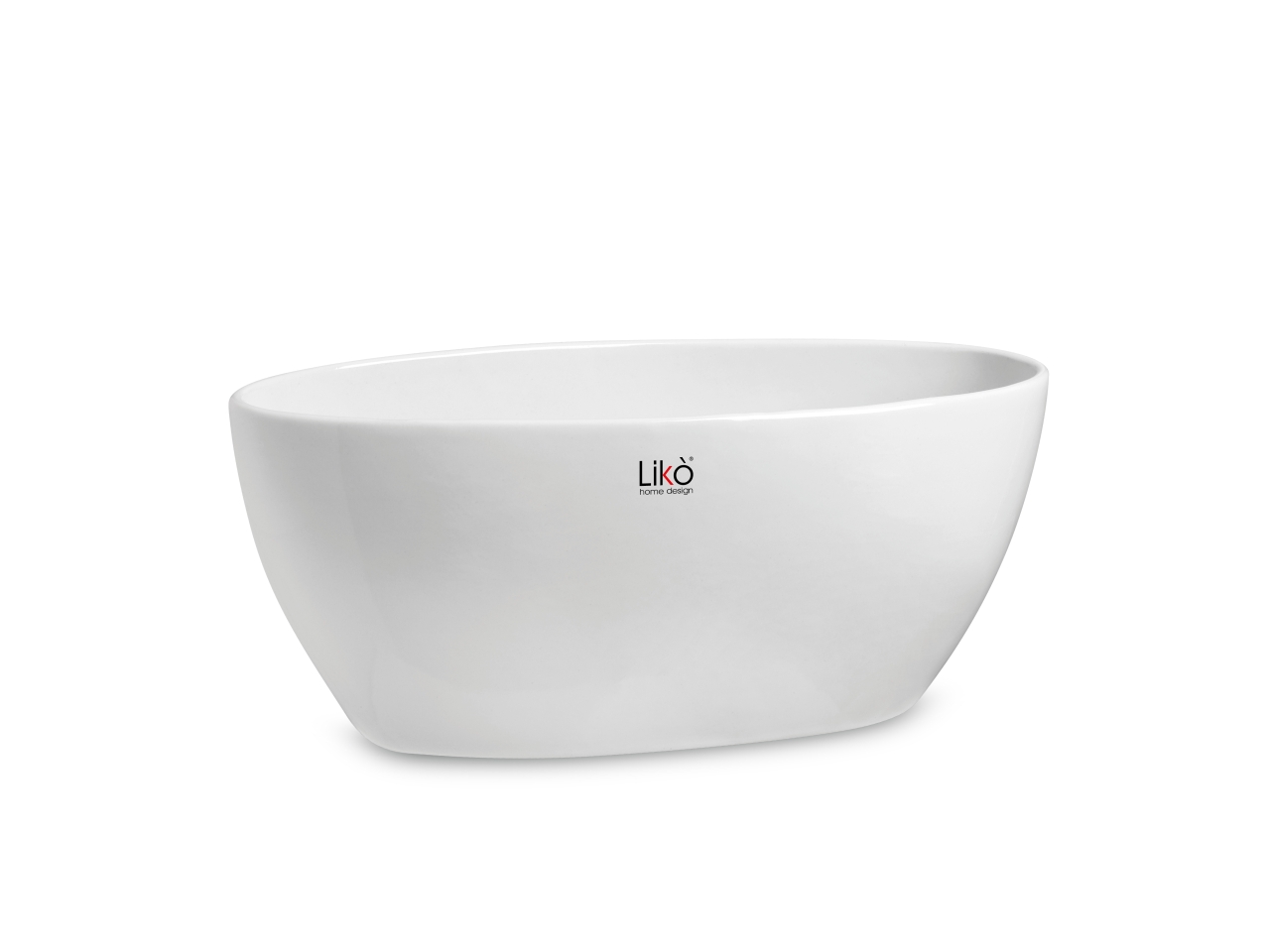 OVAL SPARTA VASO 35X14XH.15CM BIANCO CR44/35W