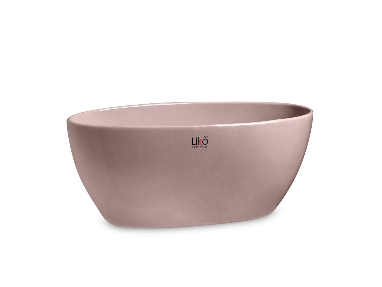 OVAL SPARTA VASO 35X14XH.15CM ROSA ANTICO CR44/35P