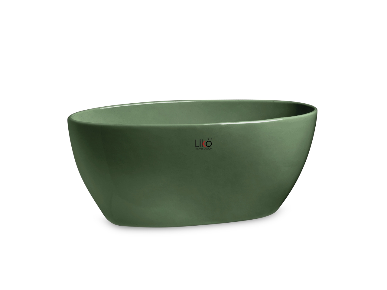 OVAL SPARTA VASO 35X14XH.15CM – VERDE CR44/35MG