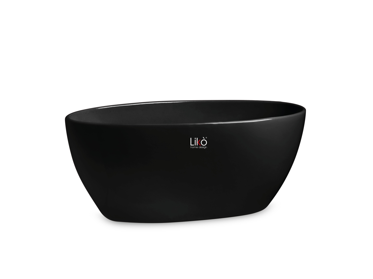OVAL SPARTA VASO 35X14XH.15CM – NERO CR44/35B