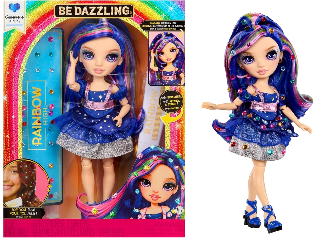 RAINBOW HIGH BE DAZZLING FASHION DOLLS BLUE 597810