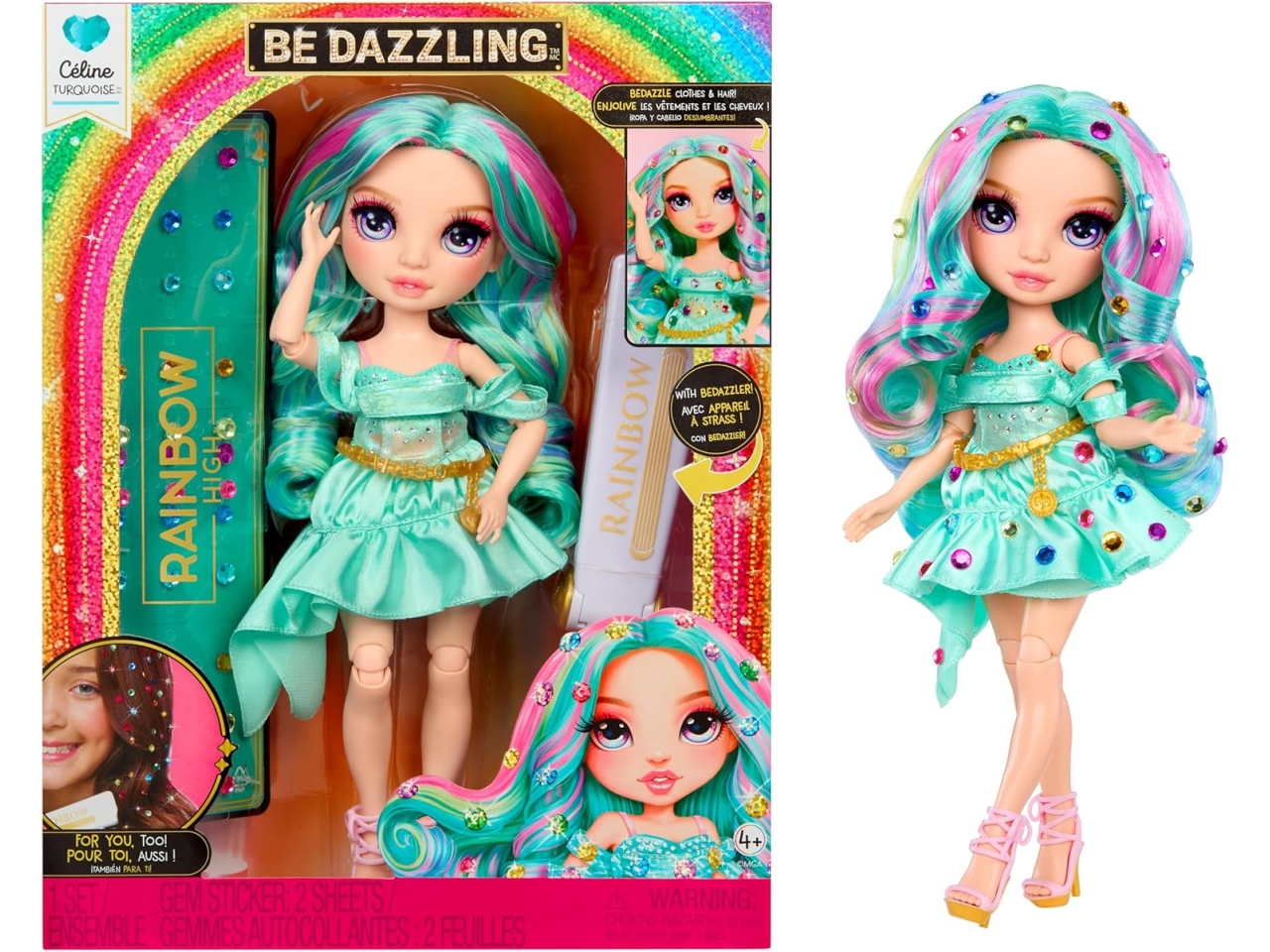 RAINBOW HIGH BE DAZZLING-CELINE TURQUOISE 597827