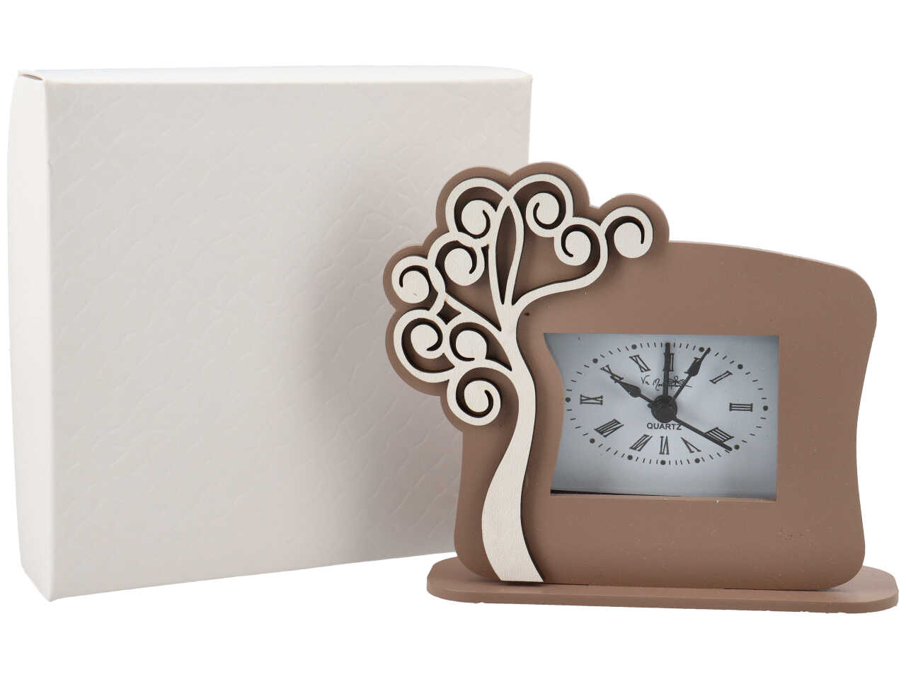 OROLOGIO/SVEGLIA C/ALBERO COLOR FANGO CR6001/F OROLOGIO/SVEGLIA C/ALBERO COLOR FANGO CR6001/F