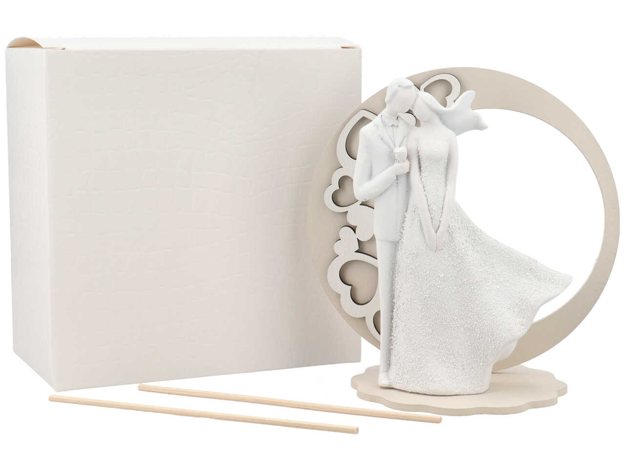 PROFUMATORE TONDO COPPIA C/CUORI SABBIA CR6045/S PROFUMATORE TONDO COPPIA C/CUORI SABBIA CR6045/S