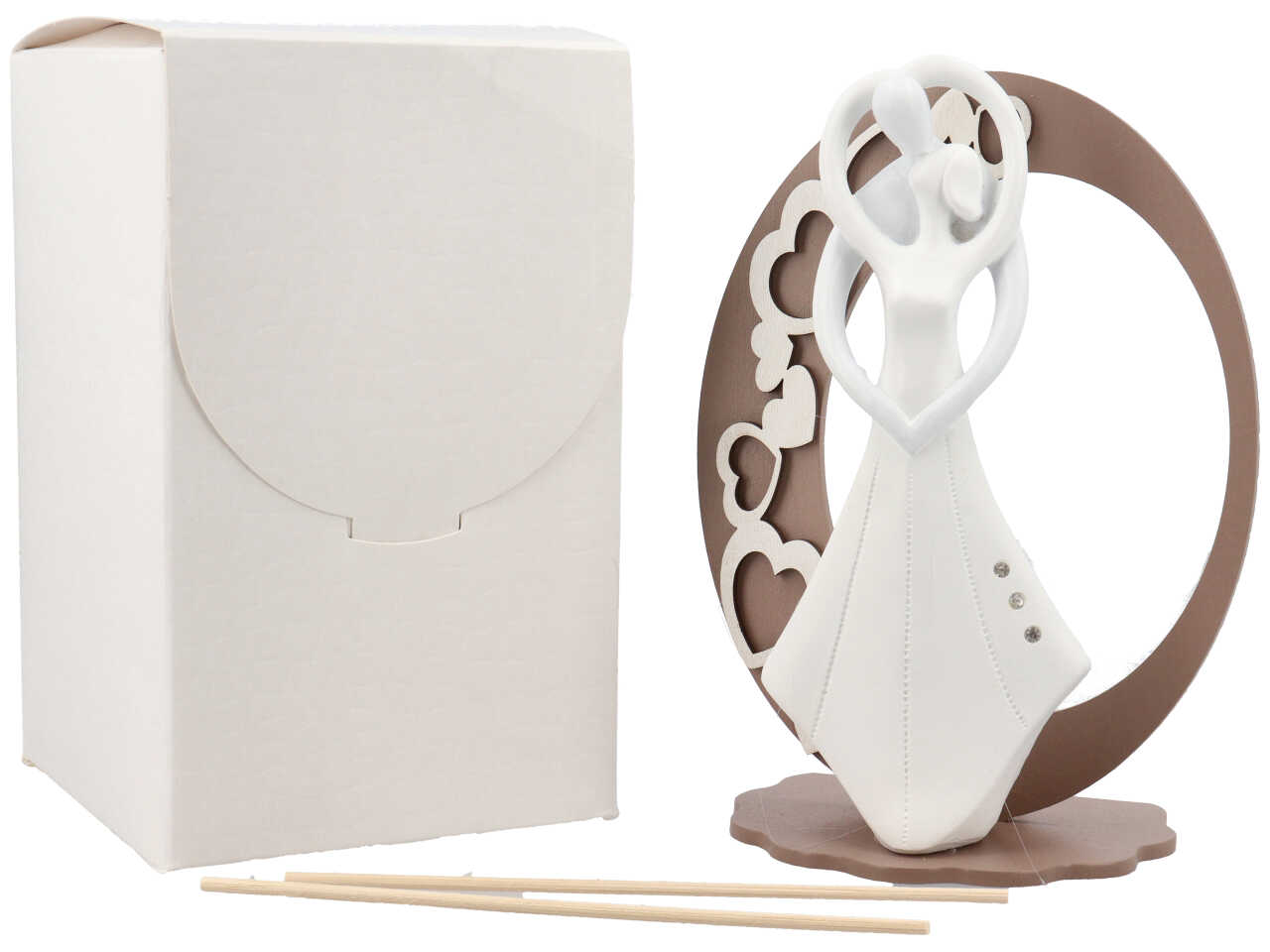 PROFUMATORE TONDO COPPIA C/CUORI FANGO CR6046/F PROFUMATORE TONDO COPPIA C/CUORI FANGO CR6046/F