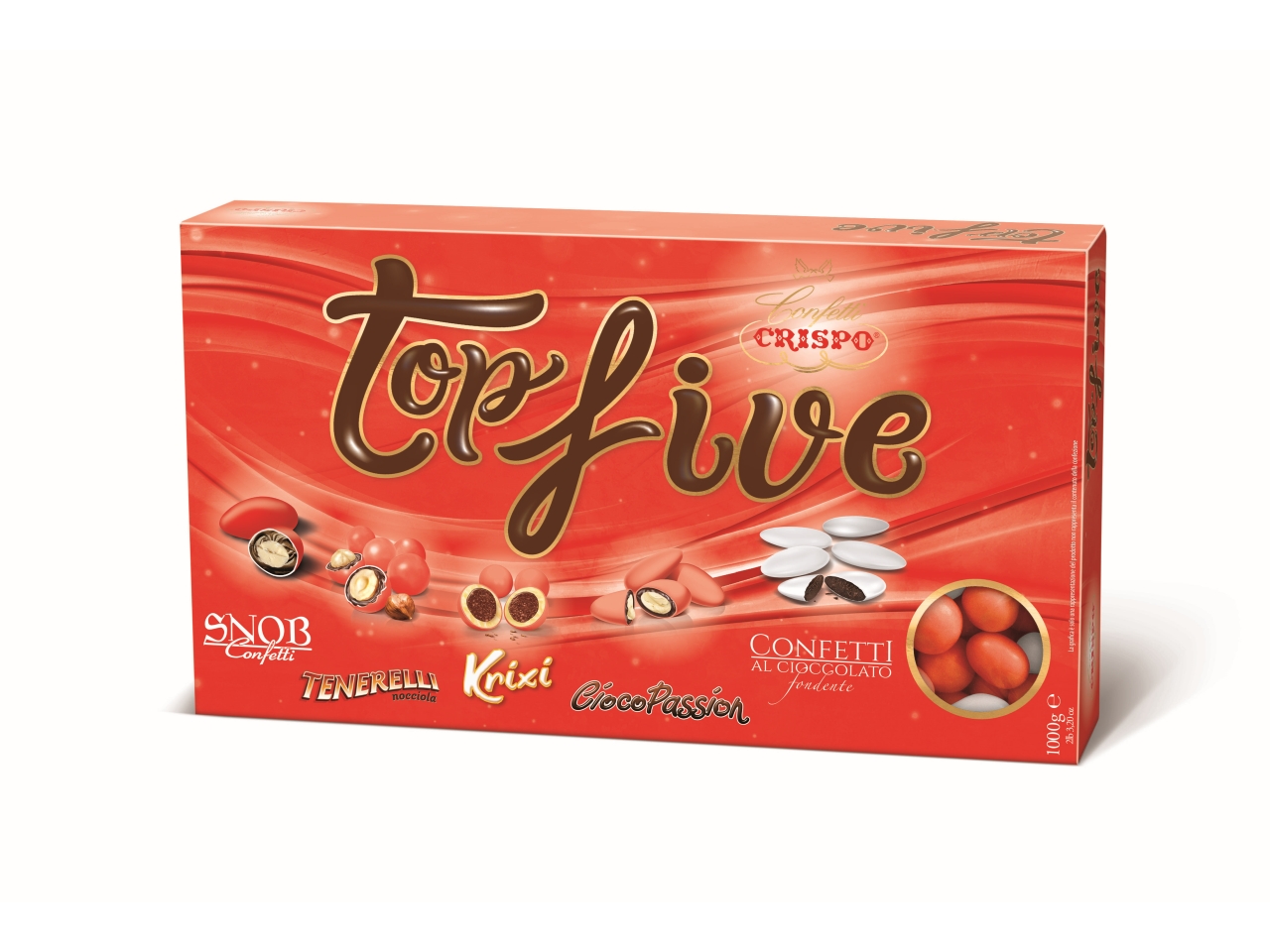CONFETTI TOP FIVE 1KG ROSSO 010137937