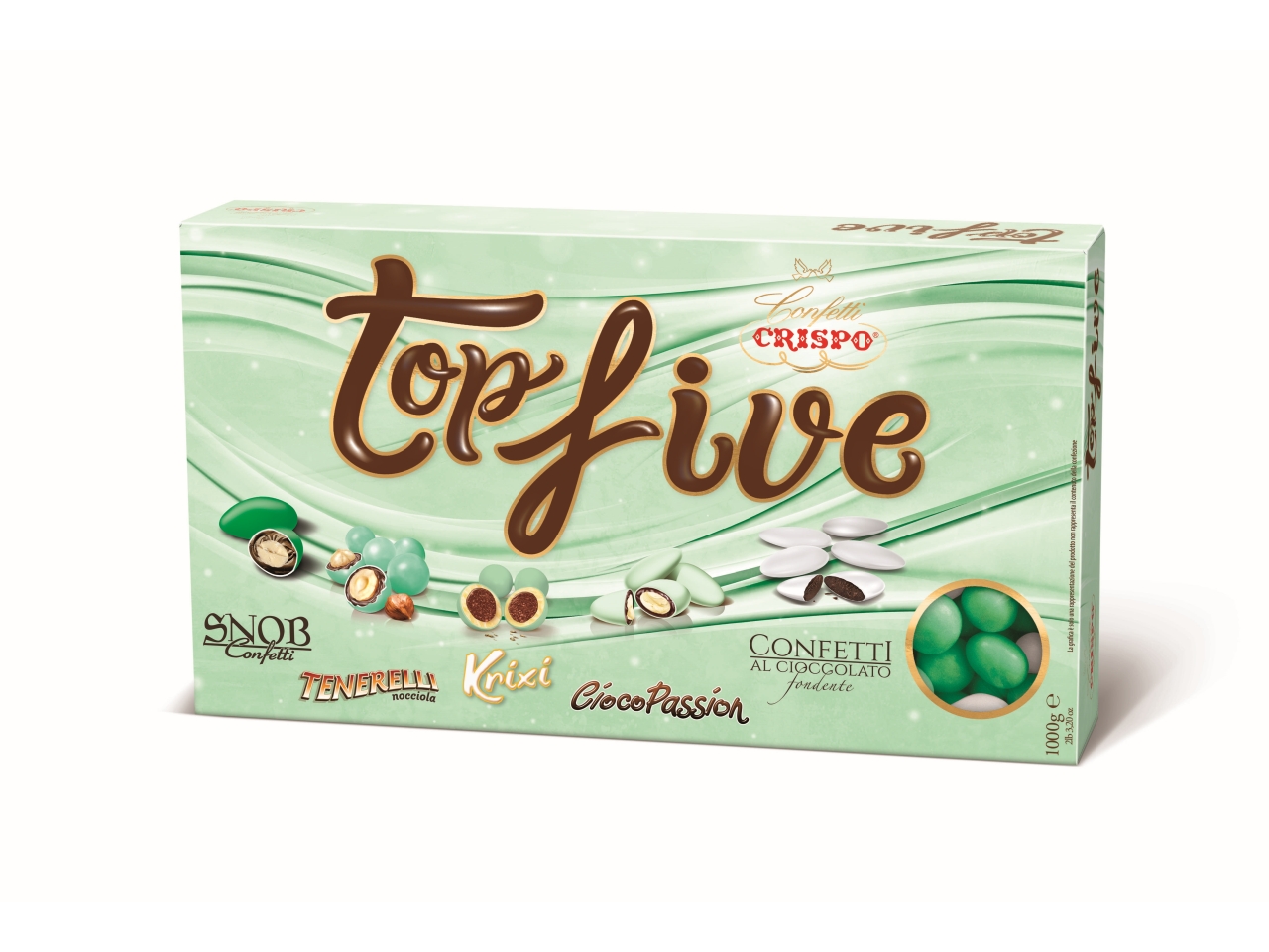 CONFETTI TOP FIVE 1KG VERDE 010137939