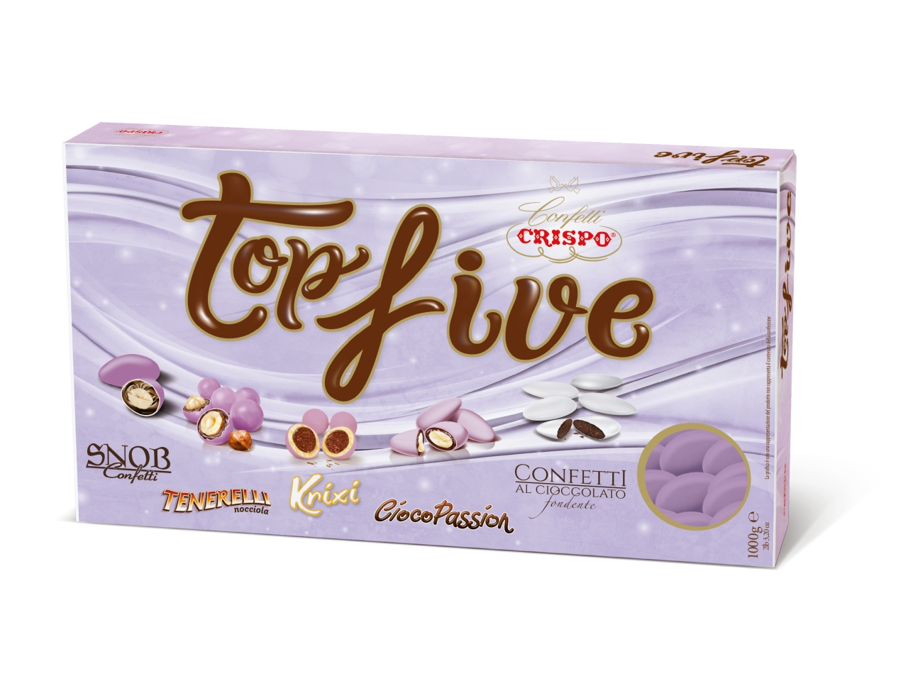 CONFETTI TOP FIVE 1KG LILLA 010137942