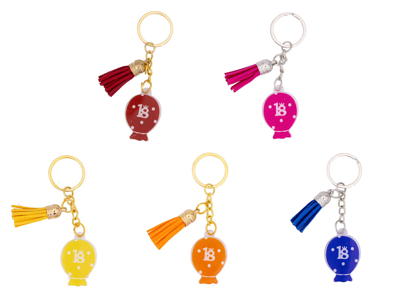 APPLICAZIONE 18 ANNI MISURA 2,5X3,5CM 5 ASS. BM005