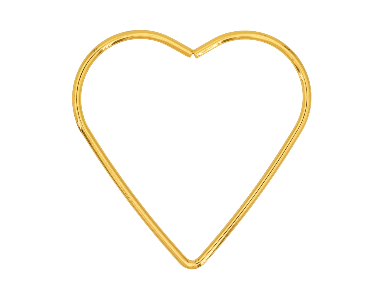CUORE IN METALLO 8CM ORO CU/MET ORO