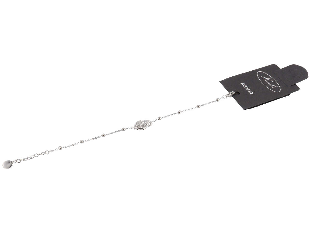 BRACCIALE SFERE ALT CUORE SACRO ZIRCONI CENTRALE BRACCIALE SFERE ALT CUORE SACRO ZIRCONI CENTRALE