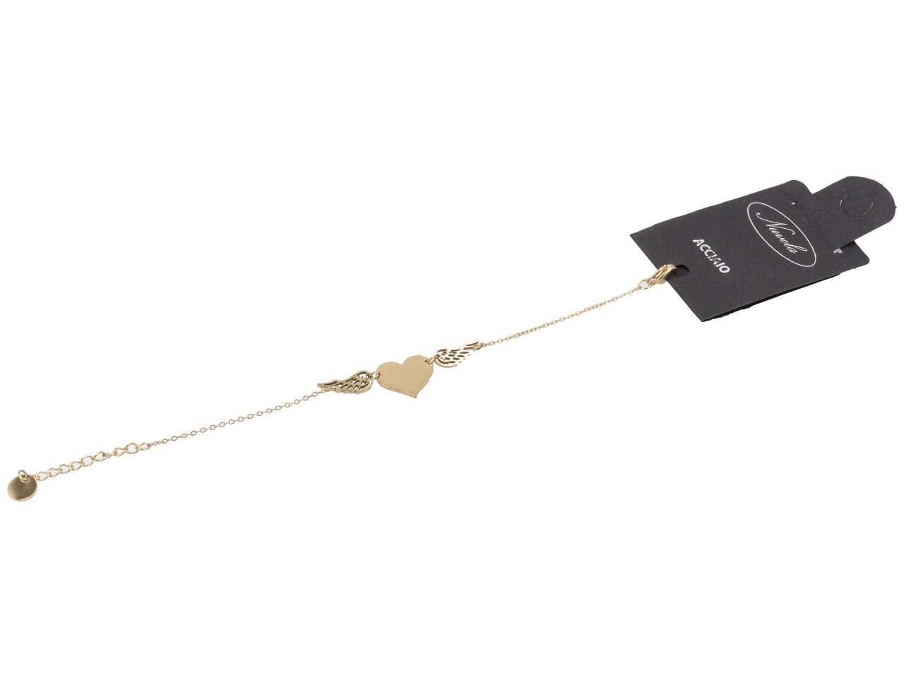 BRACCIALE ALI E CUORE CENTRALE ORO BRACCIALE ALI E CUORE CENTRALE ORO