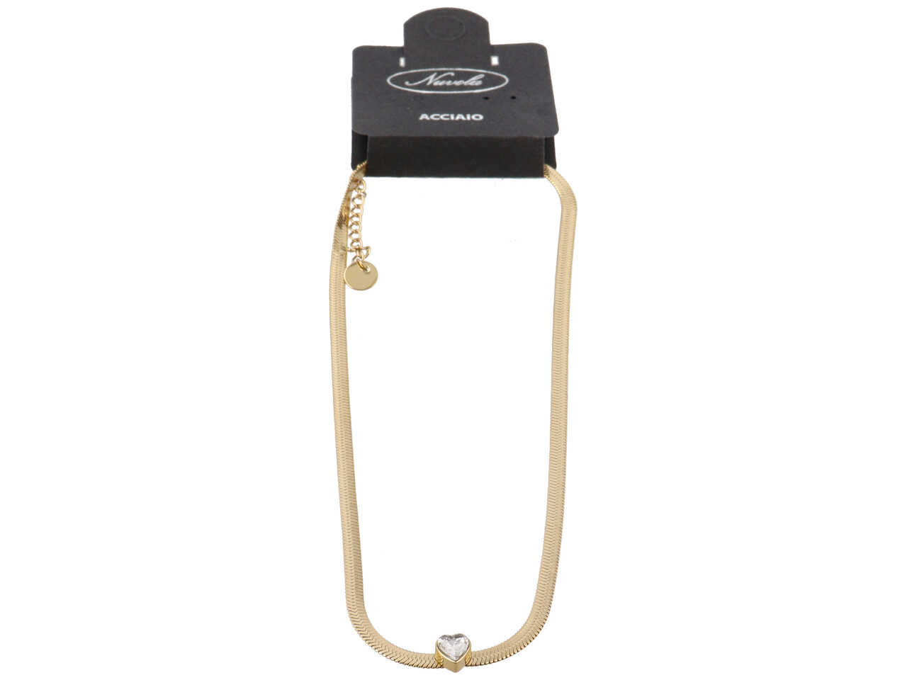 PIATTINA CON CUORE CRYSTAL CENTRALE ORO