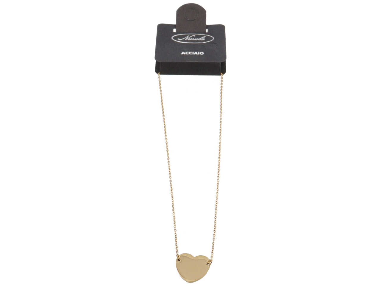 CATENINA CUORE LUCIDO CENTRALE ORO