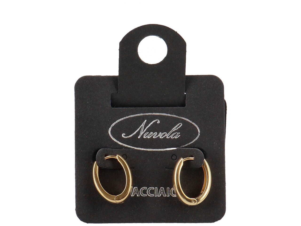 ORECCHINI CHUNKY OVALE 1A MISURA ORO