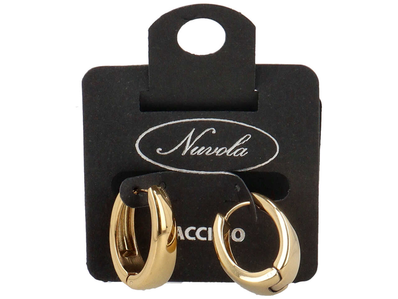 ORECCHINI CHUNKY OVALE 3A MISURA ORO