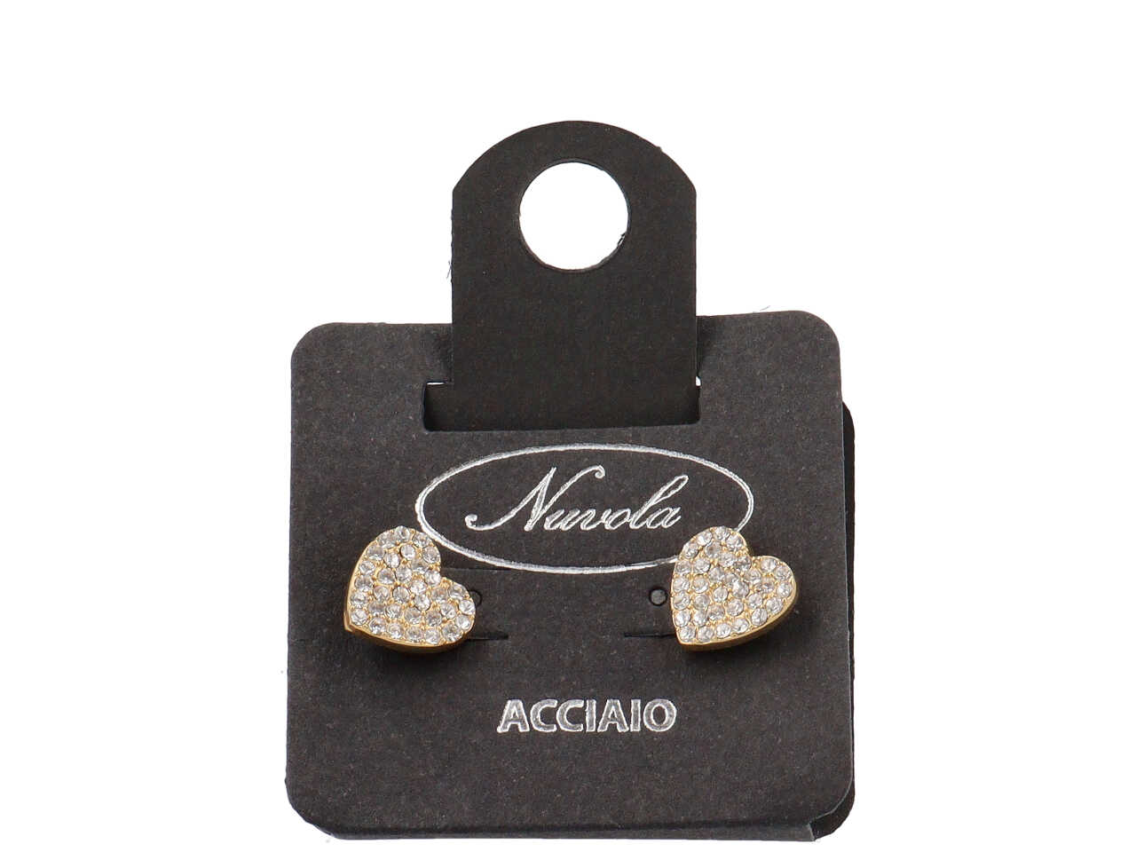 ORECCHINI CUORE A ZIRCONCINI ORO