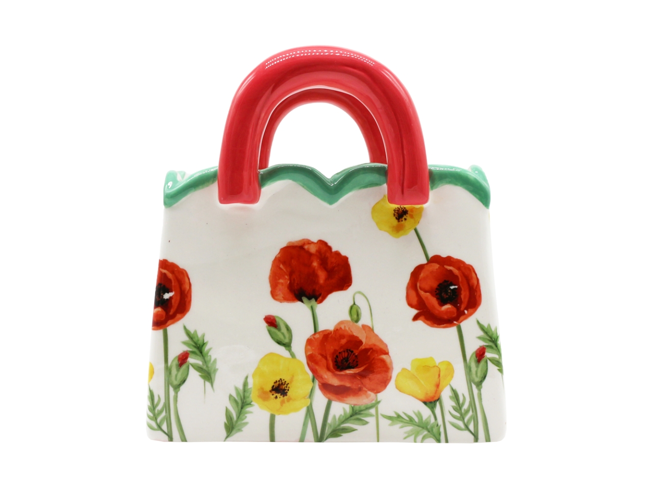 VASO A BORSA H.18,5CM ROSSO POTBAG-02 VASO A BORSA H.18,5CM ROSSO POTBAG-02