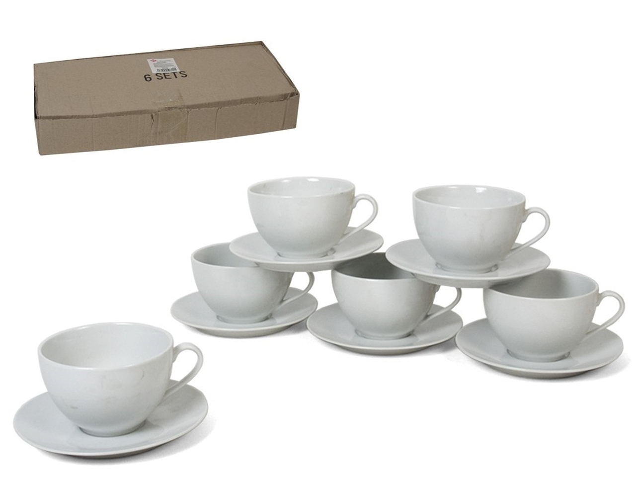 TAZZINE C/PIATINO 6PZ 37CL BIANCO