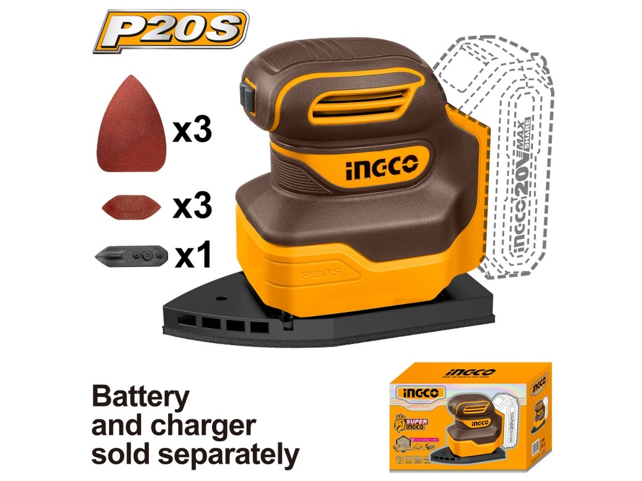 LEVIGATRICE A BATTERIA NUDO 20V CPSLI2014