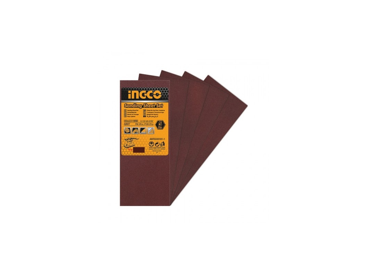 SET 5 FOGLI CARTA ABRASIVA PER FS35028 AKFS264115