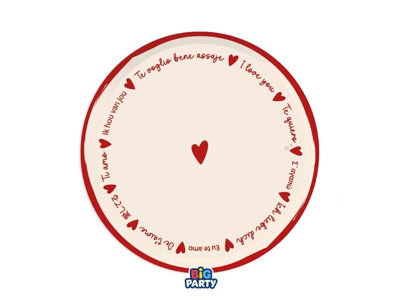 PIATTI WITH LOVE 24CM SET DA 6 PIATTI 77108