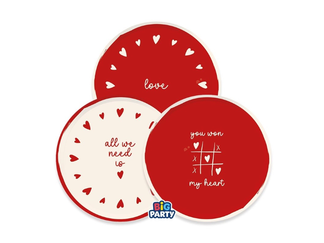PIATTI MIX WITH LOVE 18CM SET DA 6 PIATTI 77109
