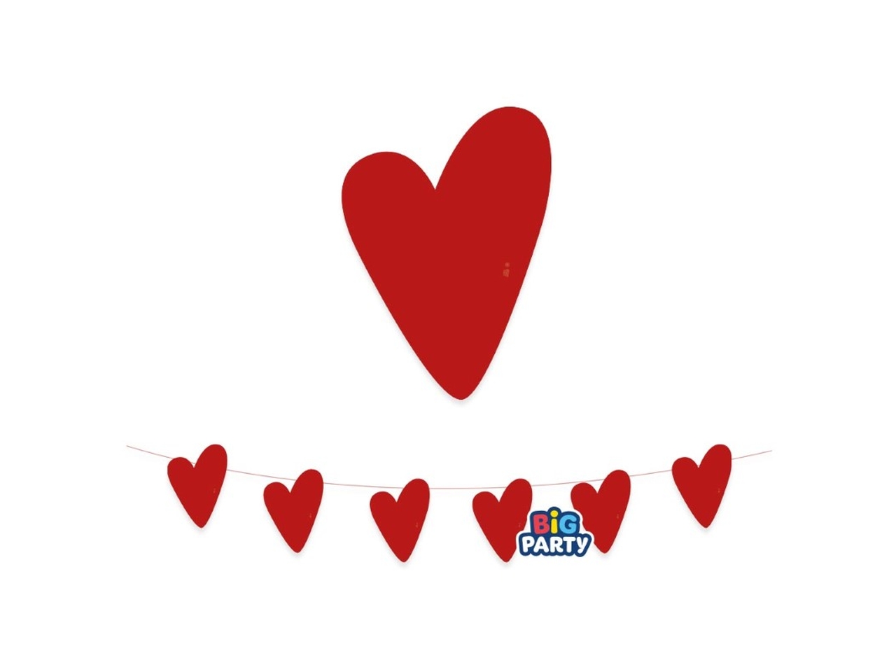 FESTONE SAGOMATO IN CARTONCINO LOVE 300X20CM 77113