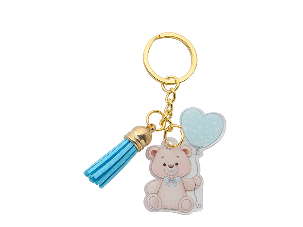 PORTACHIAVI 12PZ ORSO C/CUORE 5CM BOY AXS289/B