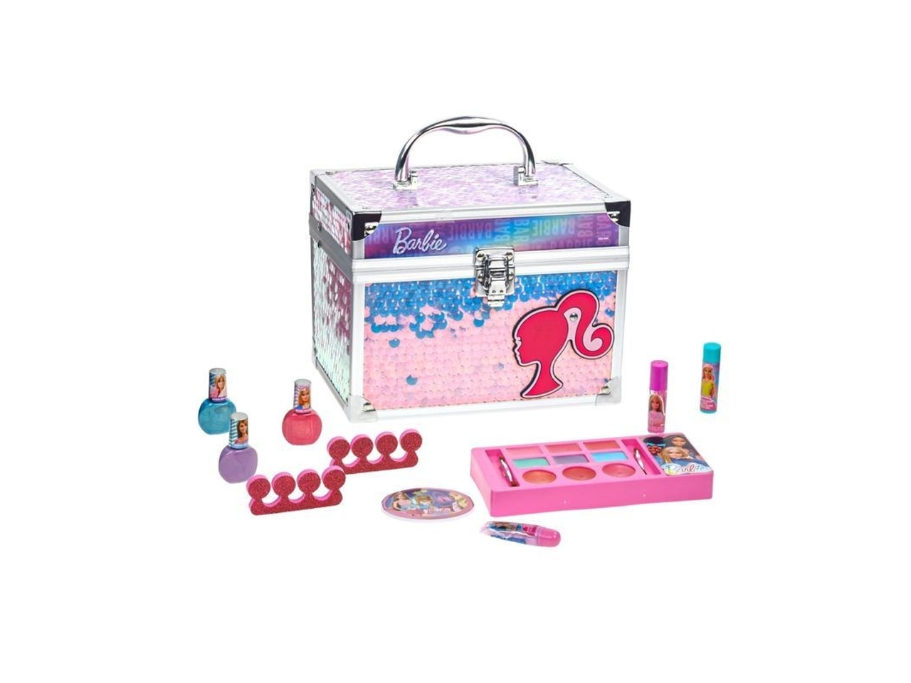 BARBIE LIP BALM WITH TRAIN CASE 4 PZ. BB0392GG