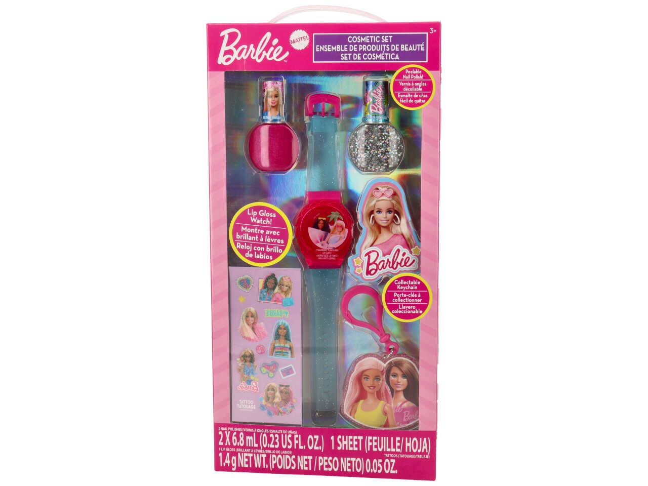 BARBIE NAIL POLISH WITH LIP GLOSS WATCH BB0430GG