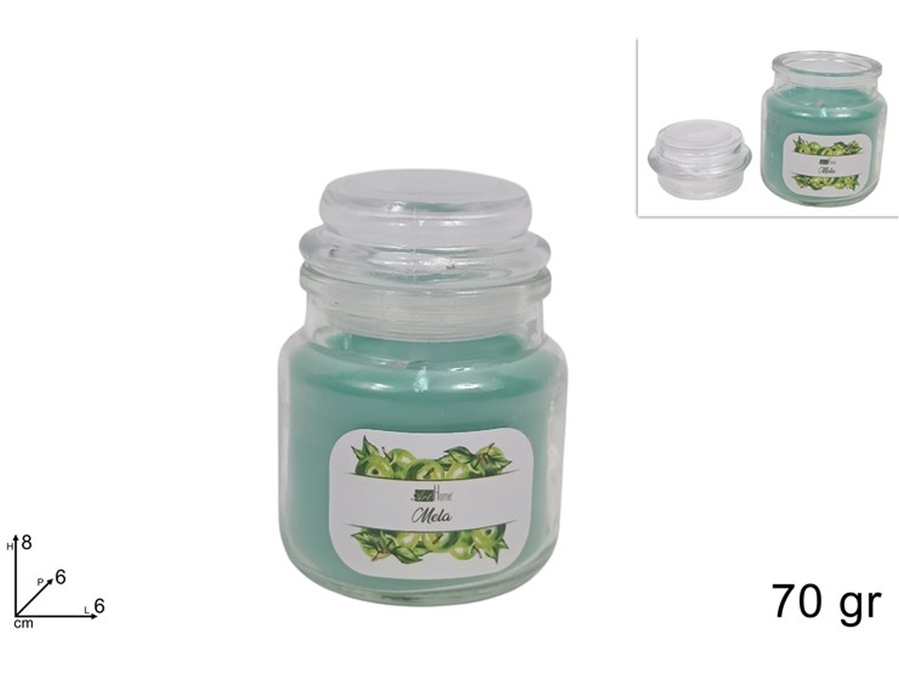 CANDELA PROF. MELA 70GR VETRO DEV24001021