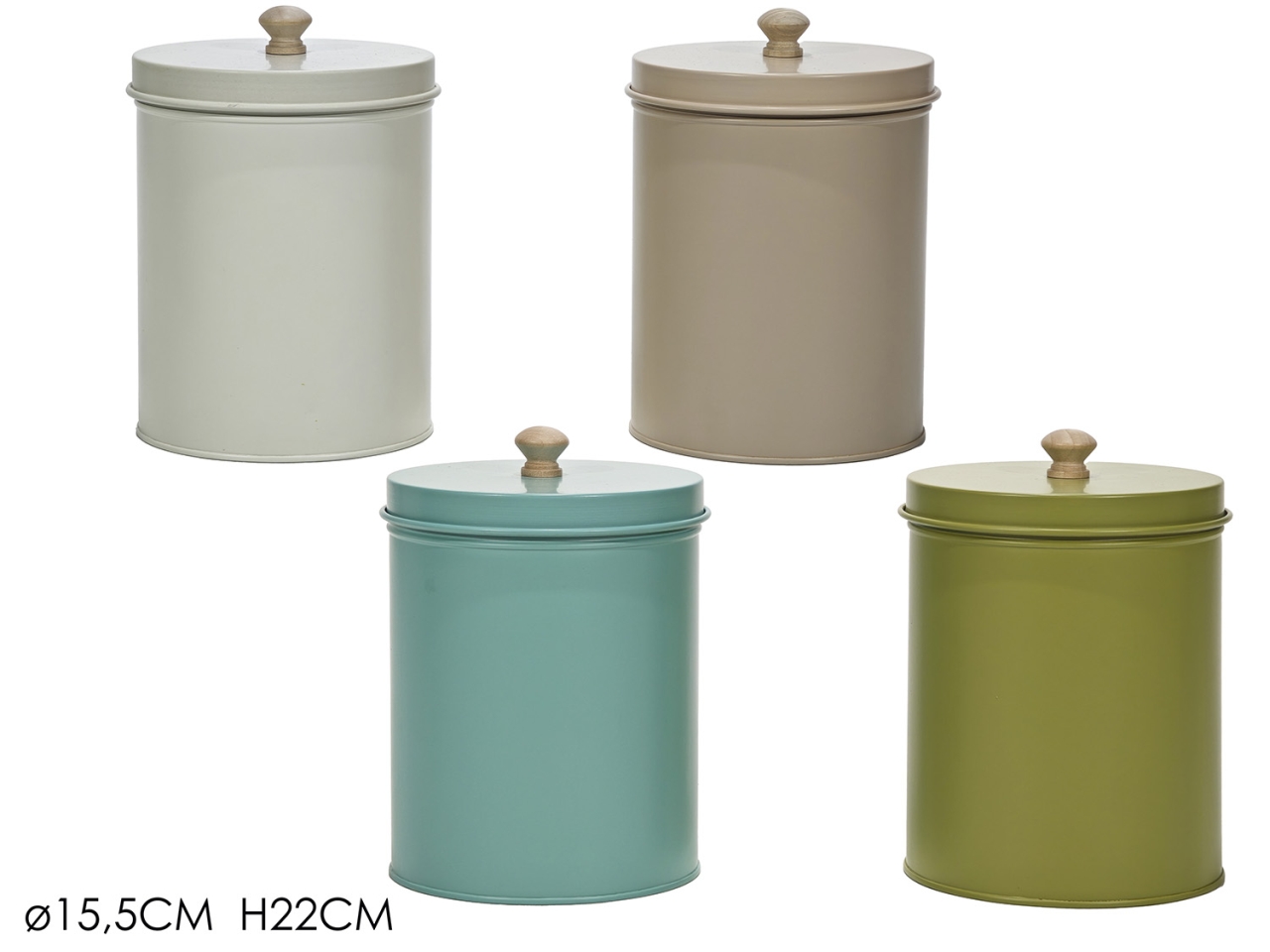 BARATTOLO C/COPERCHIO D.15,5XH22CM 4ASS 522211
