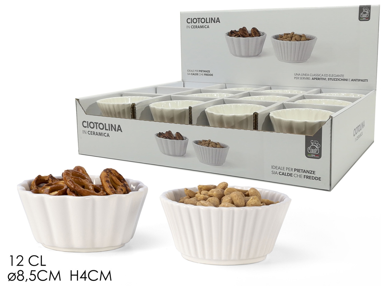 CIOTOLINA CERAMICA TONDA D.8,5XH.4CM 2ASS 525101 CIOTOLINA CERAMICA TONDA D.8,5XH.4CM 2ASS 525101