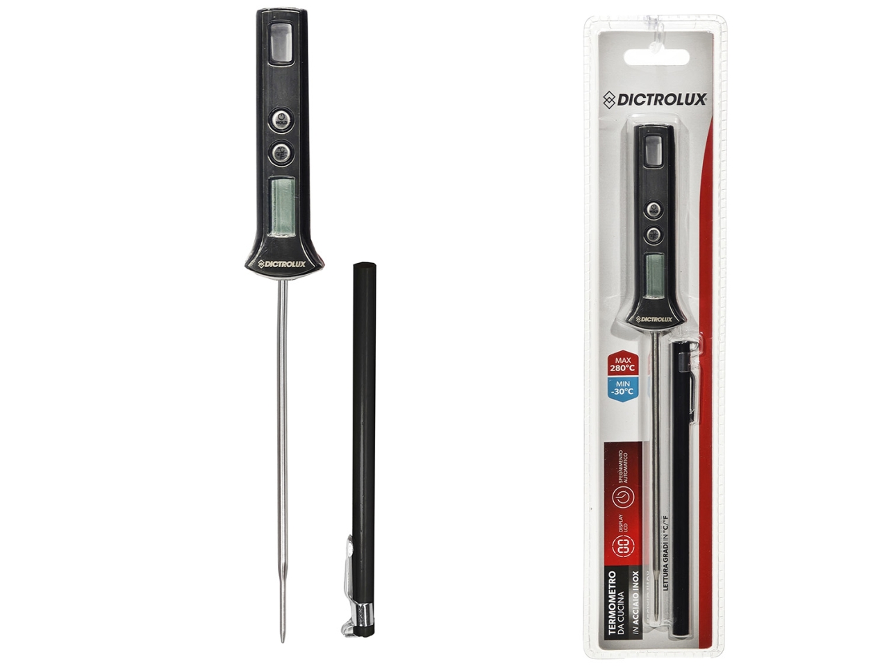 TERMOMETRO DIGITALE PER ALIMENTI NERO 541952 TERMOMETRO DIGITALE PER ALIMENTI NERO 541952