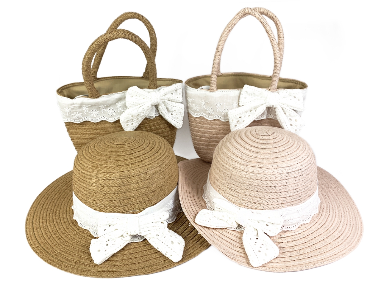 SET CAPPELLO+BORSETTA SANGALLO FLAKE BK10174