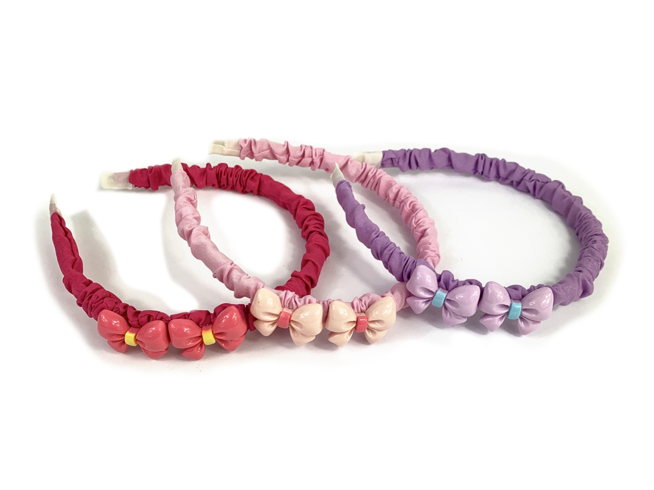 CERCHIETTO TESSUTO CON FIOCCHI PVC FD32037