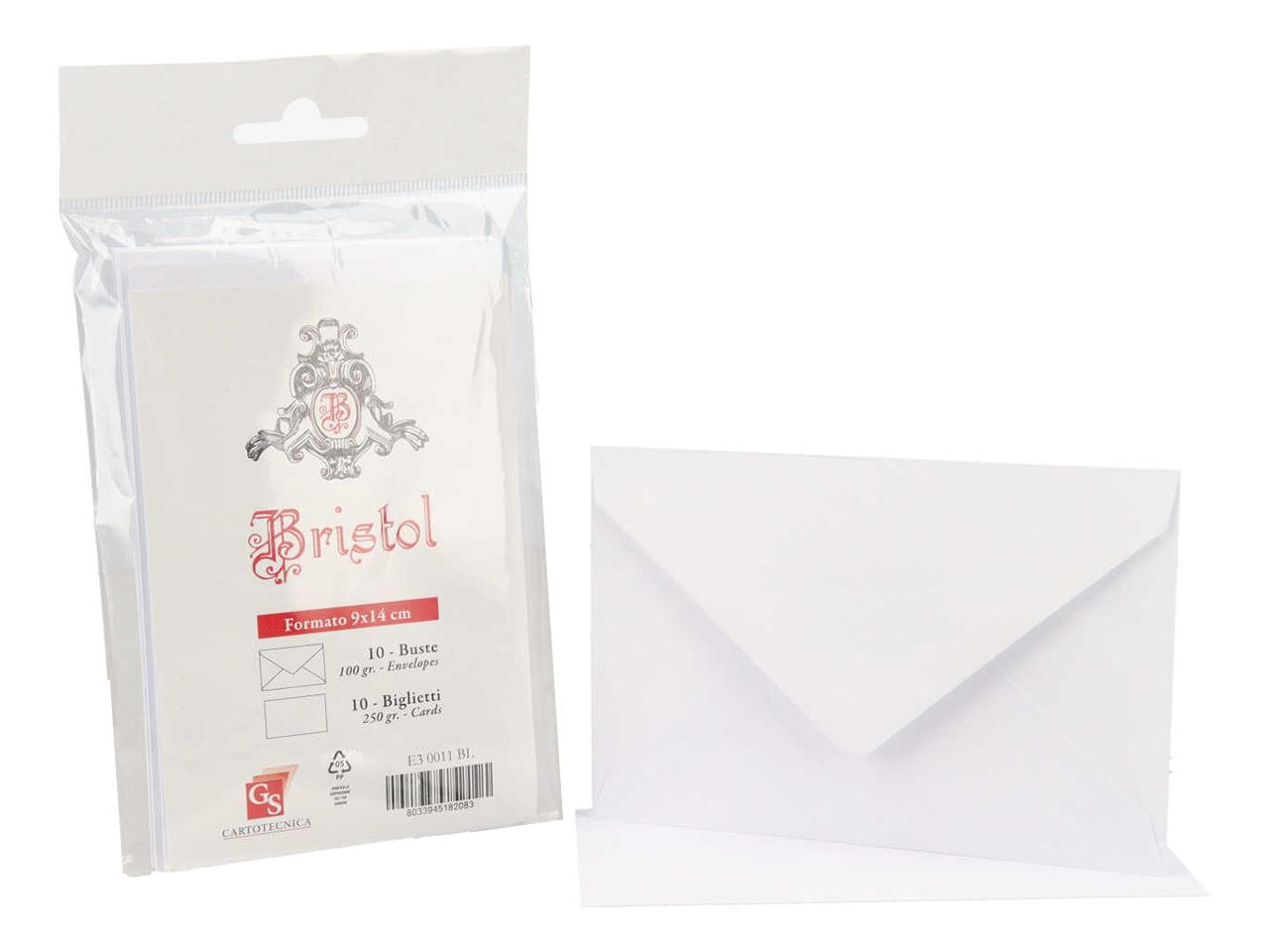 BLISTER CC+BB 9X14CM 10PZ BIANCO E0011/BL BLISTER CC+BB 9X14CM 10PZ BIANCO E0011/BL