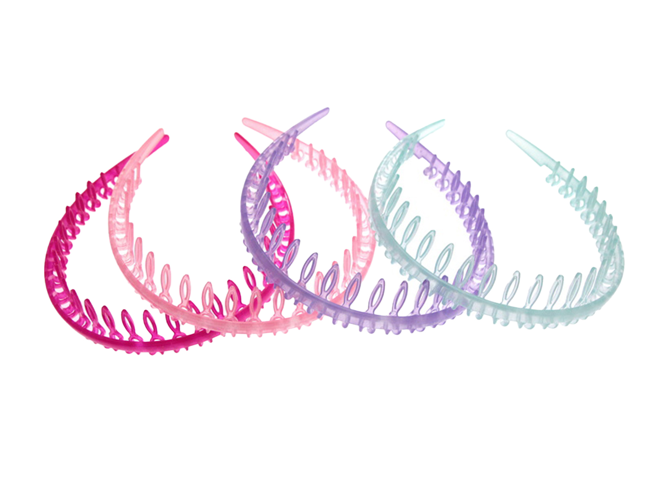 CERCHIETTO CORONA JELLY COLORI ESTIVI SET DA 12 PZ