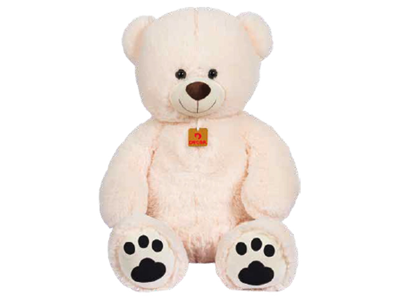 PELUCHE ORSO PANNA 80CM C/ZAMPE RICAMATE 29895
