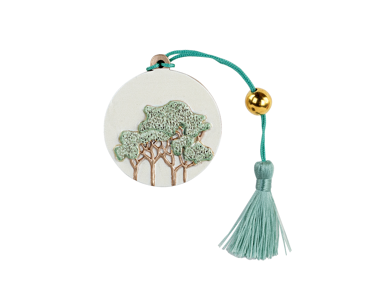 APPENDINO INTRECCI VERDE CON NAPPA  H.50CM 200593M