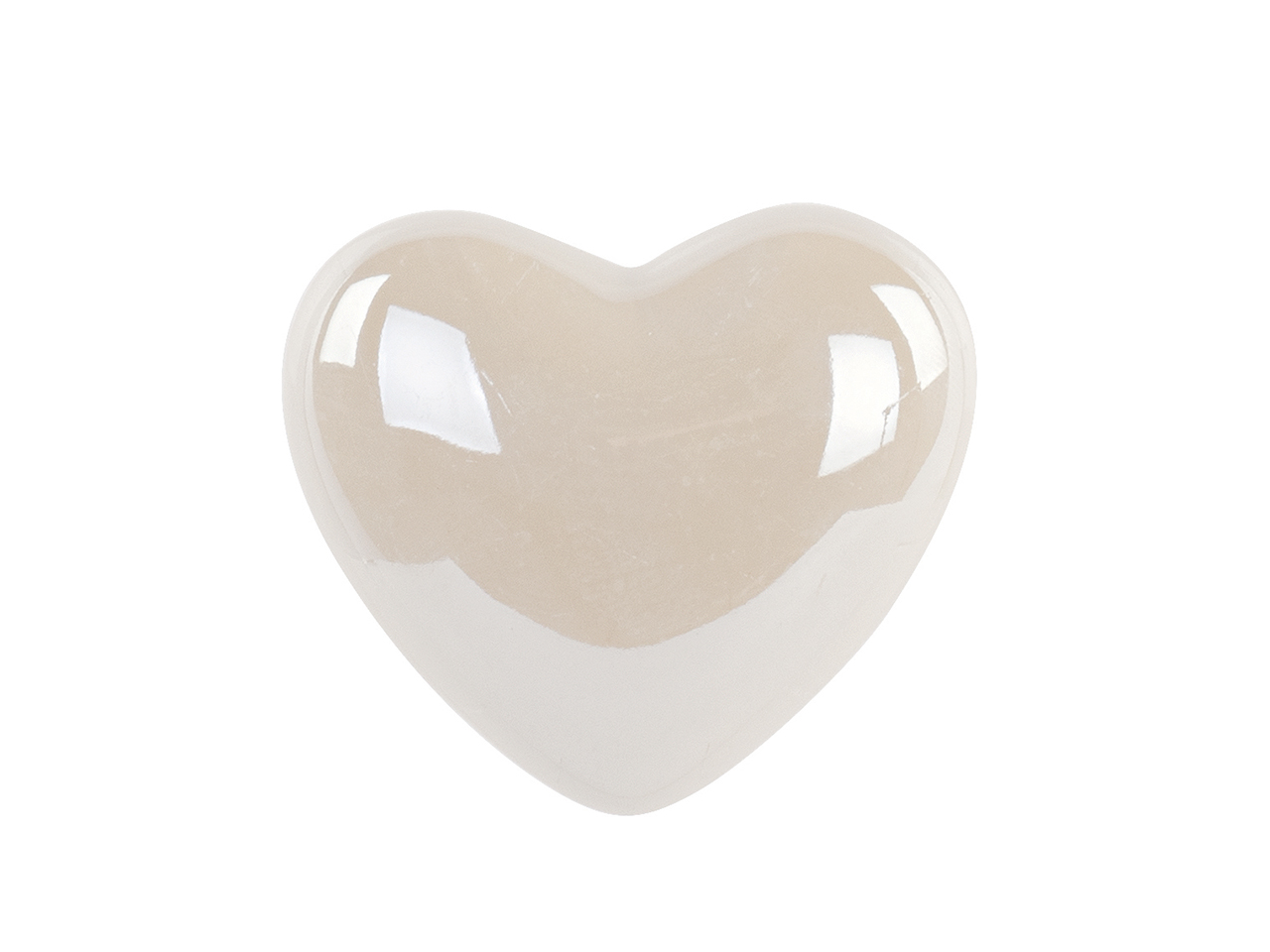 CUORE AVORIO PERLATO CON CALAMITA H.40CM 200275M