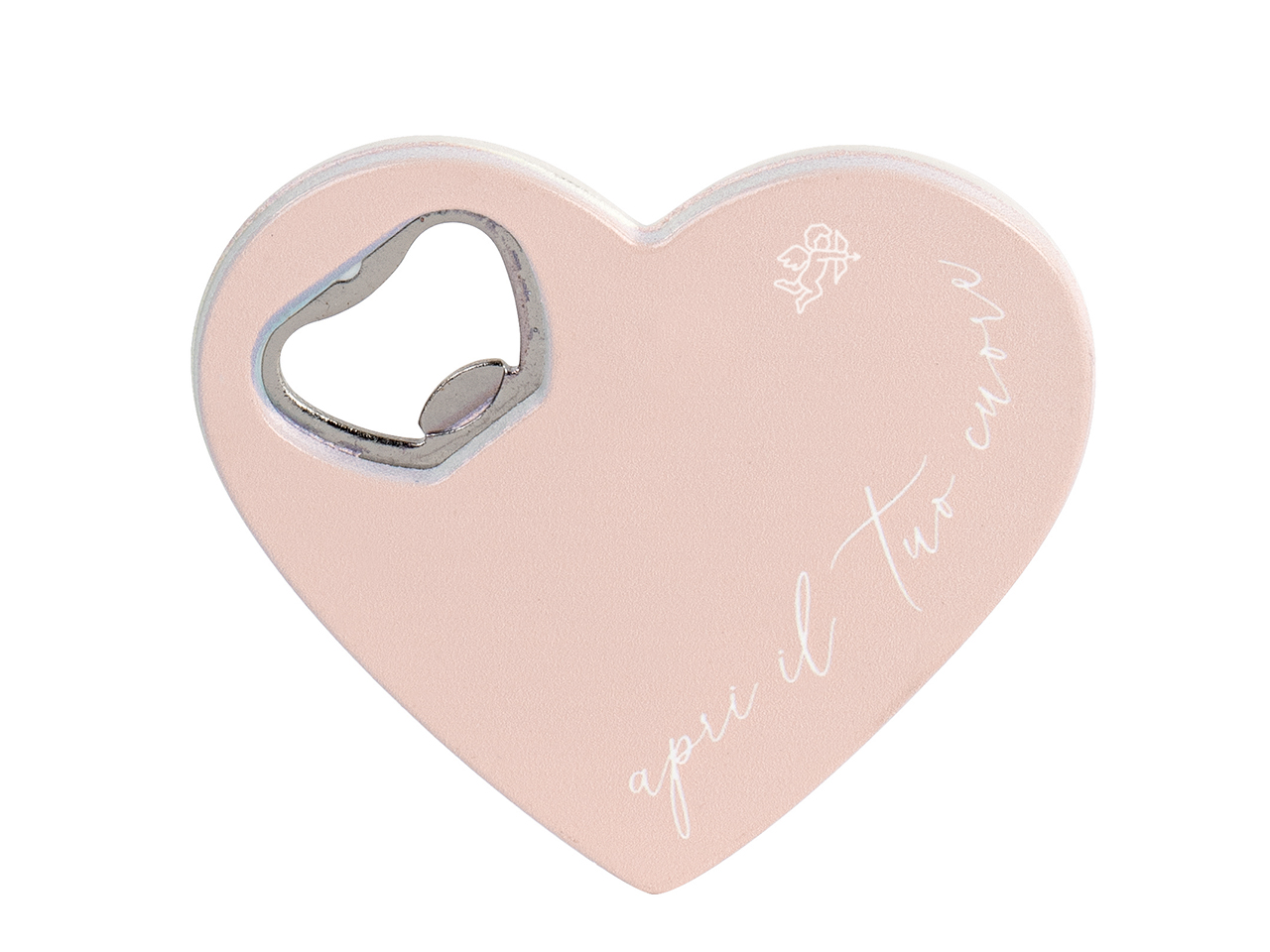 CUORE APRIBOTTIGLIE ROSA 80X85CM 200078M CUORE APRIBOTTIGLIE ROSA 80X85CM 200078M