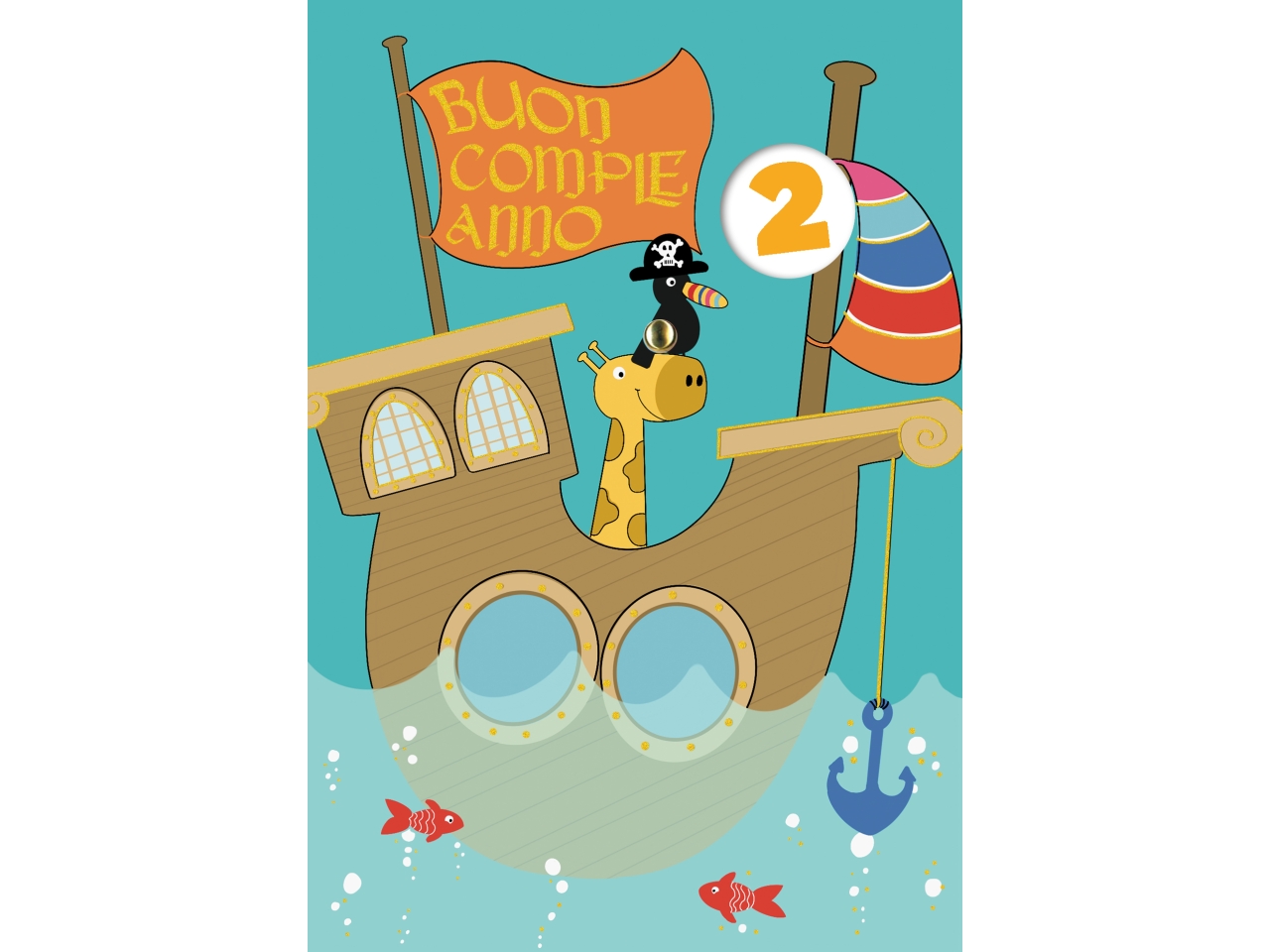 BIGLIETTO COMPLEANNO BIMBI ROTEL.1-9AN.FA00196BC/A