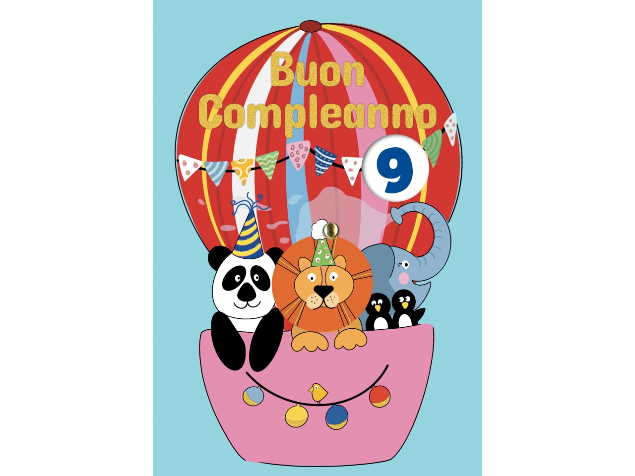 BIGLIETTO COMPLEANNO BIMBI ROTEL.1-9AN.FA00196BC/C