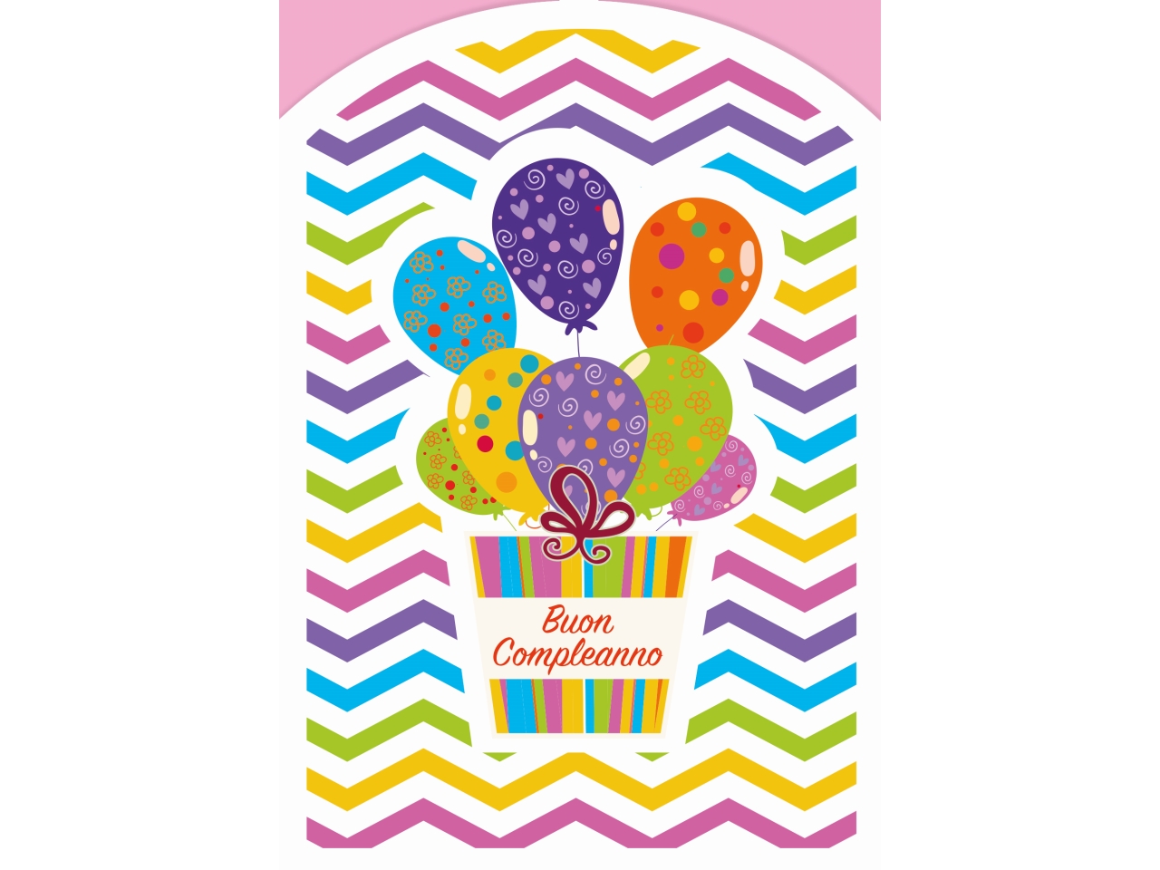 BIGLIETTO COMPLEANNO PALLONCINI FA00232BC/B BIGLIETTO COMPLEANNO PALLONCINI FA00232BC/B